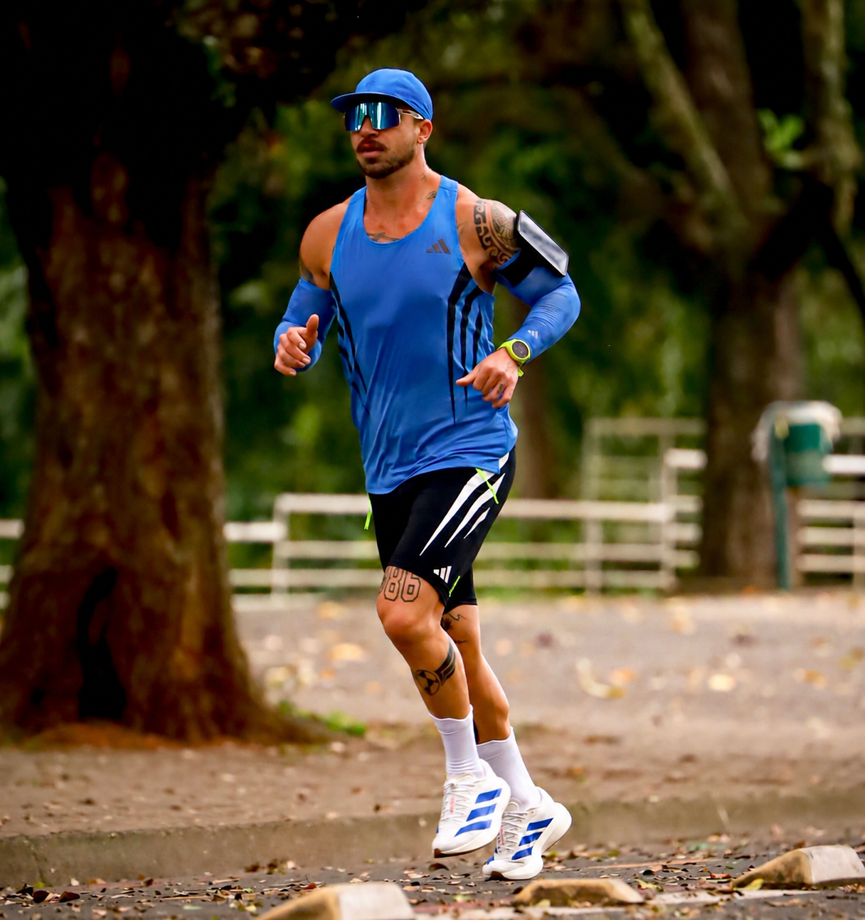 adidas Adizero Archive Running Tank Top T-shirt - Blue | Free
