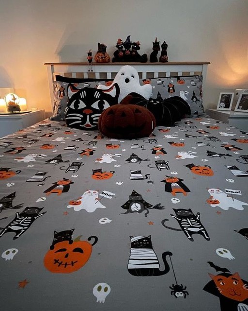 Halloween Cats Reversible Duvet Set 