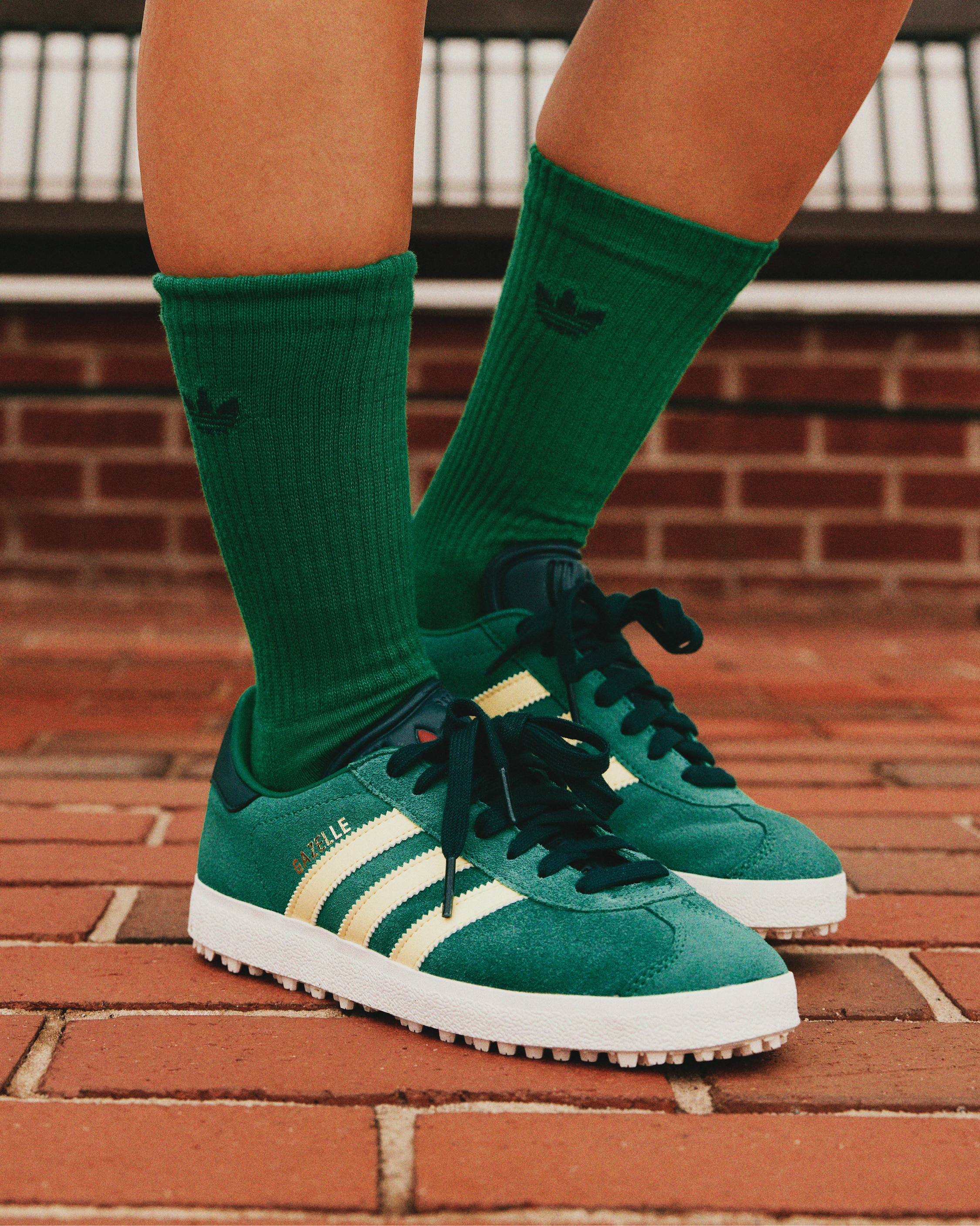 adidas Gazelle Spikeless Golf Sneakers - White | Free Shipping