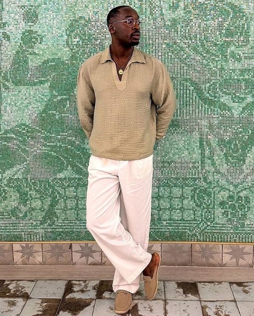 ASOS DESIGN relaxed polo sweatshirt in brown