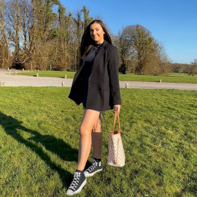 converse black platform trainers