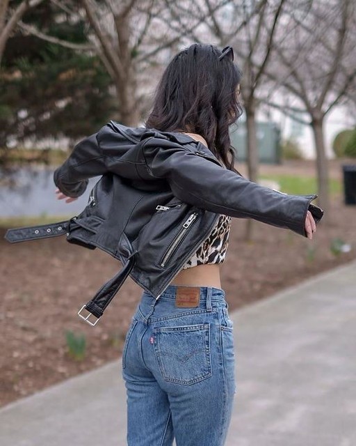 simplynancyblog - chamarra biker de cuero Balfern