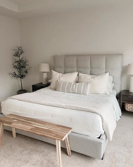 Boswell California King Upholstered Panel Bed With Storage Living Spaces Boswell California King Upholstered, Upholstered Panel Bed King Size