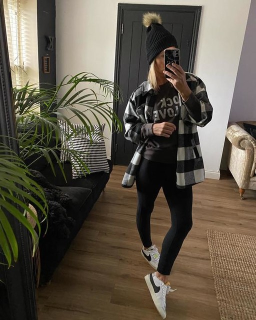 Womens White u0026 Black Nike Blazer Low 77 Jumbo Trainers | schuh