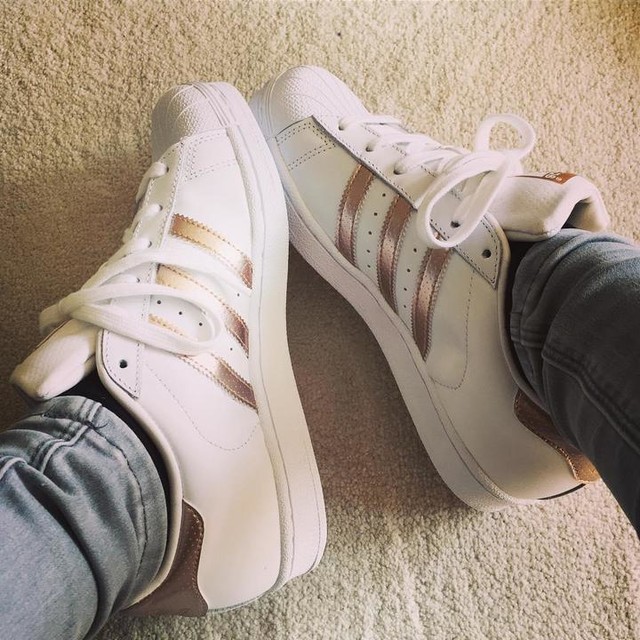 Image 2 of adidas Originals Superstar 80s Rose Gold Metal Toe Cap
