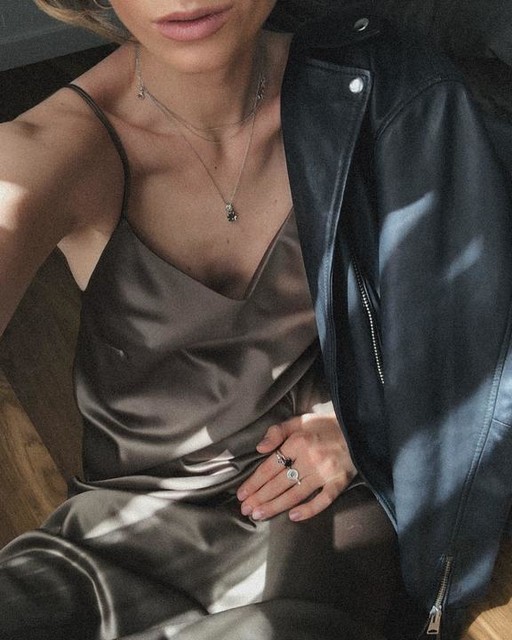 emilievis - Luna Leather Biker Jacket