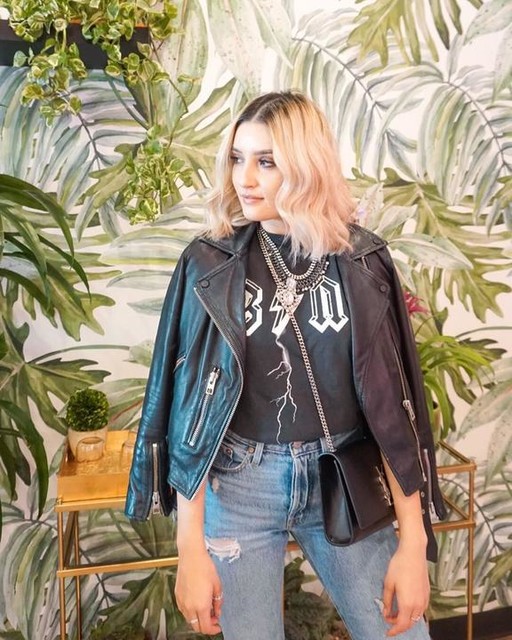 theminimalistmodel - chamarra biker de cuero Balfern