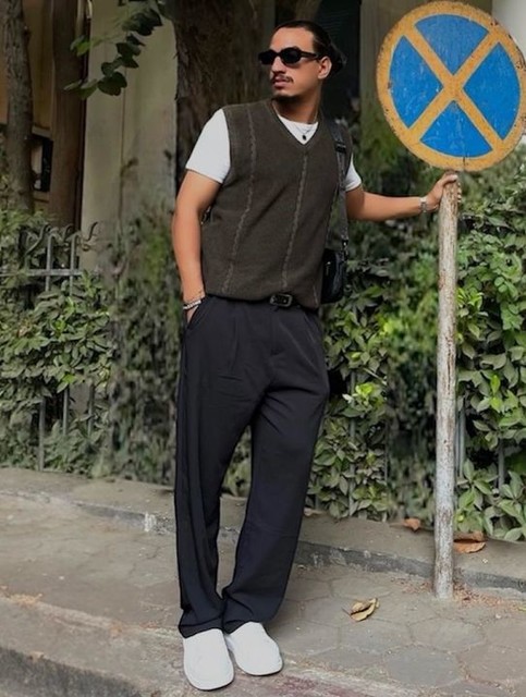 ASOS DESIGN smart straight leg pants in black