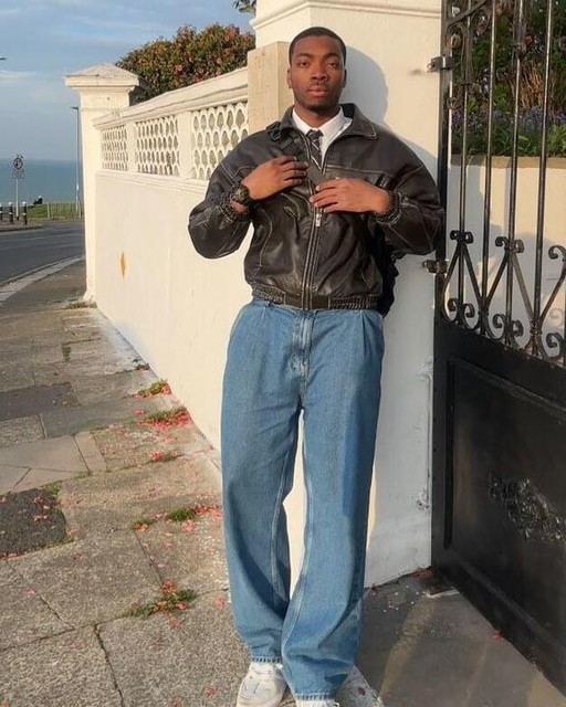 ASOS DESIGN super baggy jeans with pleats