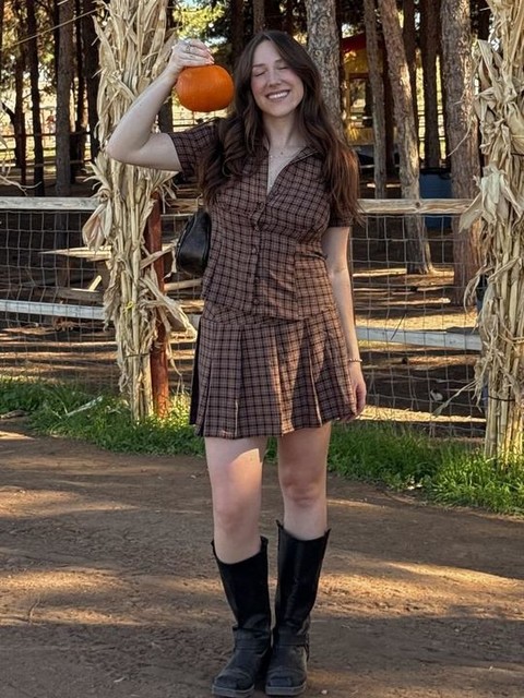 Miss Selfridge tailored shirt co-ord in check