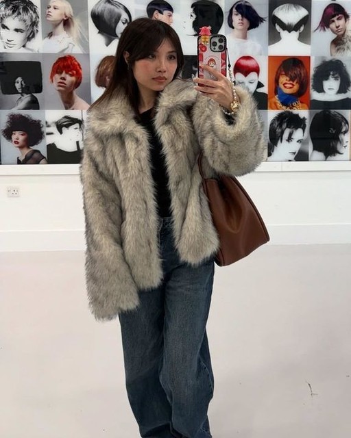 Cotton On mimi faux fur jacket in cream