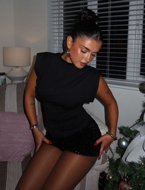 ASOS DESIGN soft high neck top with shoulder pads in black