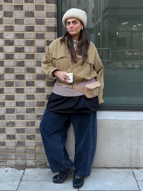 ASOS DESIGN high waisted barrel leg jeans in blue black