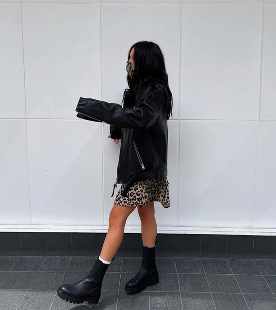 r.umsha - Balfern Leather Biker Jacket