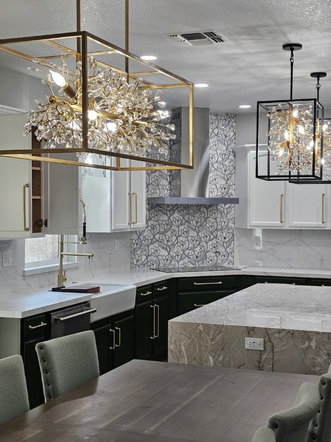 Liliana Bianco Orion Brass Waterjet Mosaic | Floor and Decor