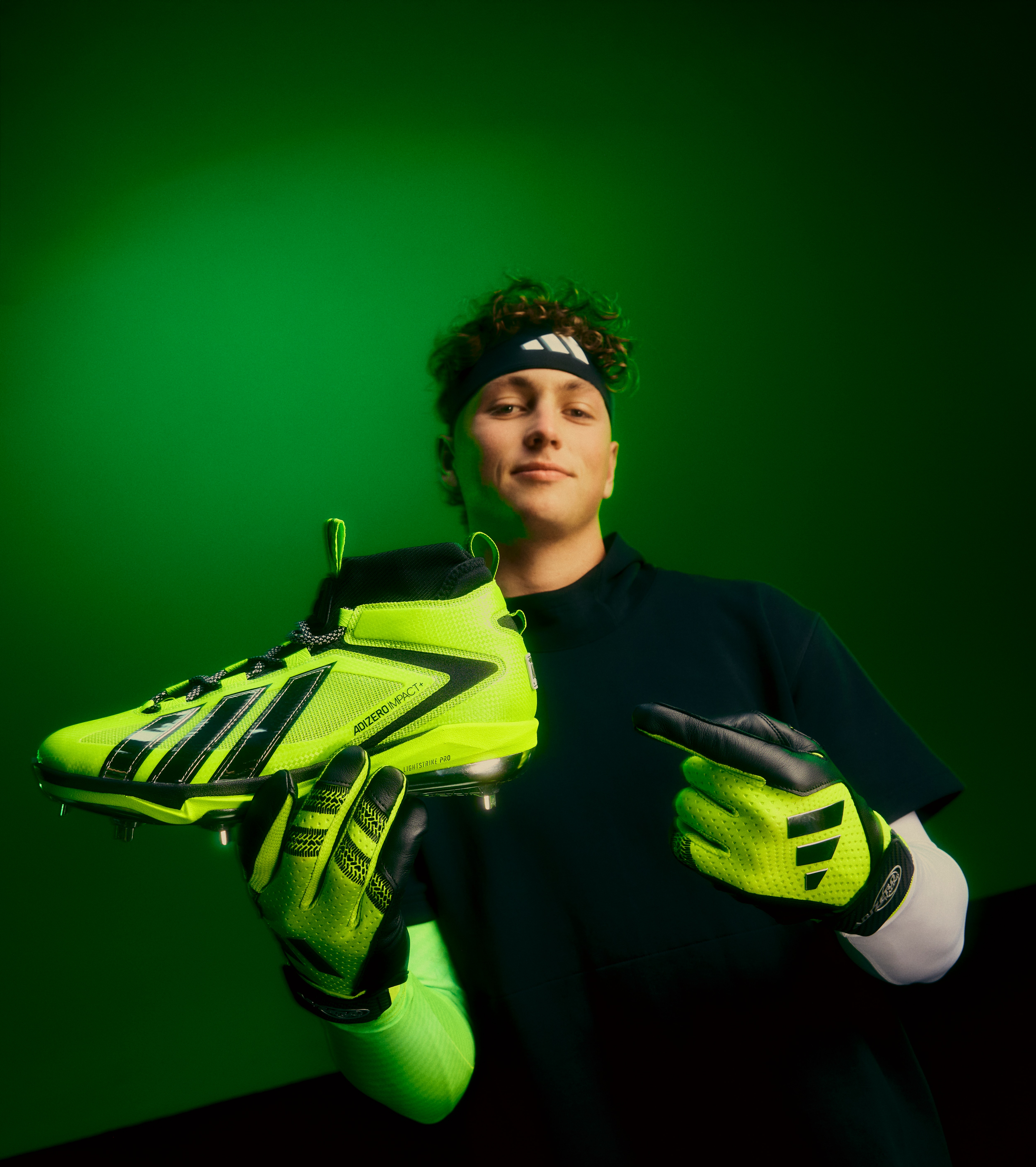 adidas ADZ. 6.0 ADIZERO RACING TEAM Gloves - Green | Free Shipping