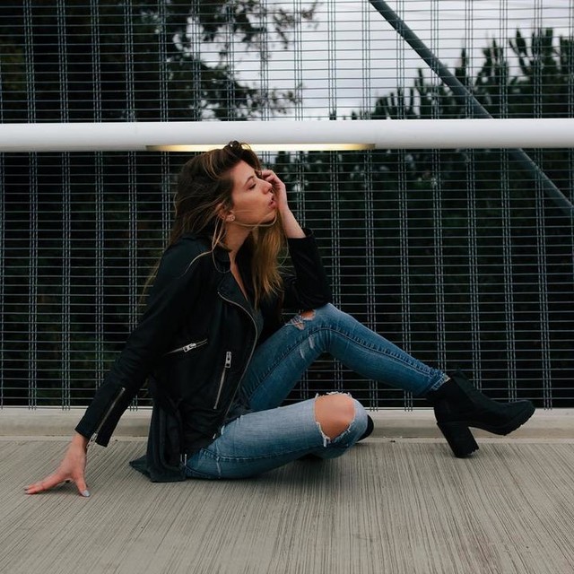 Madeline Skinner - Balfern Leather Biker Jacket