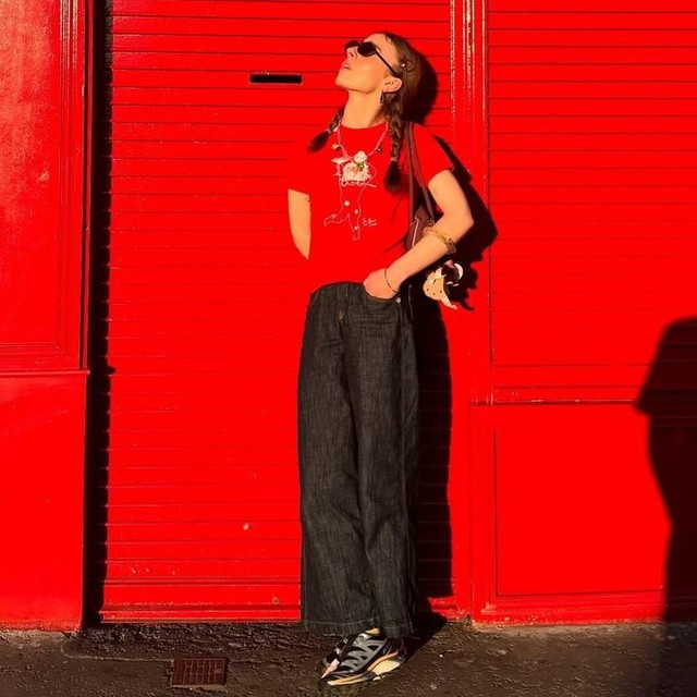 Good For Nothing wide leg jeans in vintage black