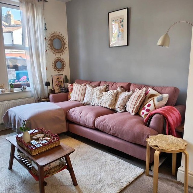 🩷 Pink Sofa of Dreams!🩷 

We welcomed our new dfs Joules Patterdale sofa into our home on Saturday and WOW. It's squishy, spacious and absolutely gorgeous. The cushions are plump, snuggly and perfect for fliging yourself onto after a hard day at work (scroll to the end for silliness😂). 

But seriously, adding a pink sofa to the room has really warmed up this space. It feels much cosier and dare I say, slightly more elevated?! 

What do you think? Would you have a pink sofa in your home? 

#dfs #joulespatterdale #pinksofa