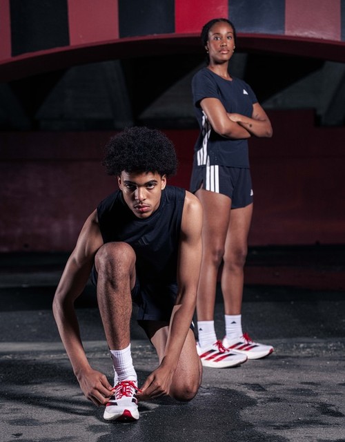 adidas Louisville Cardinals Adizero EVO SL Sneakers - White | Free