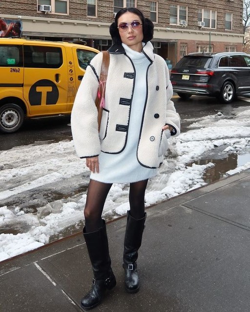 ASOS DESIGN borg funnel neck jacket in oatmeal