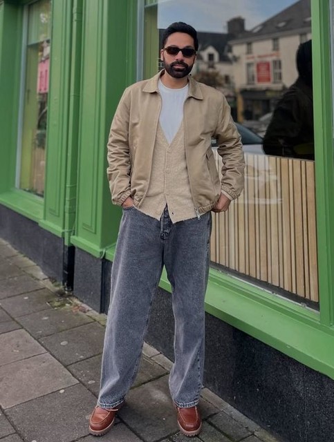 New Look boucle cardigan in beige 