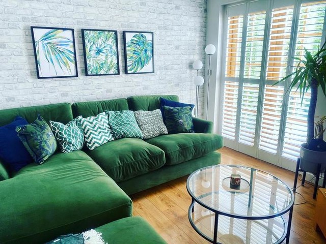 Still need to update the old scatters but it’s coming together! New sofa chaise is the joules Patterdale from dfs and new coffee table from habitatuk 
#makeover #sofa #roomupdate