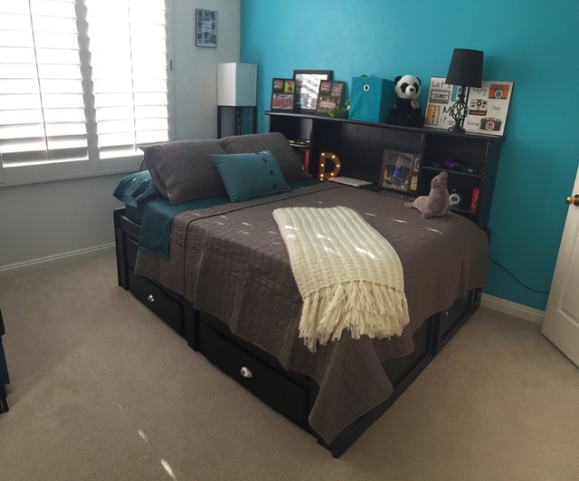 Summit Black Full Bookcase Daybed Bed With 4 Drawer Storage Unit Living Spaces