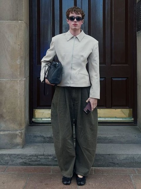 ASOS DESIGN tailored sculpted cinch waist zip through jacket in camel