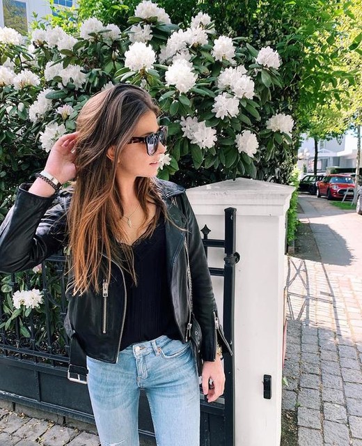carlottaleaa - Balfern Leather Biker Jacket