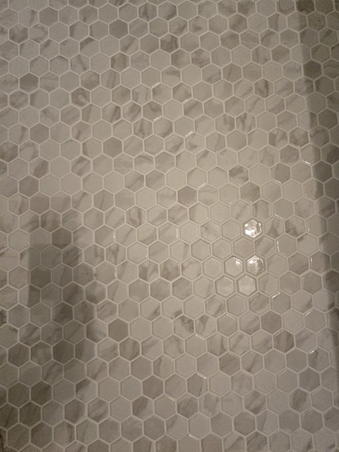 marble様 Gossamer White and Black Marble Hexagon Mosaic | Floor and Decor