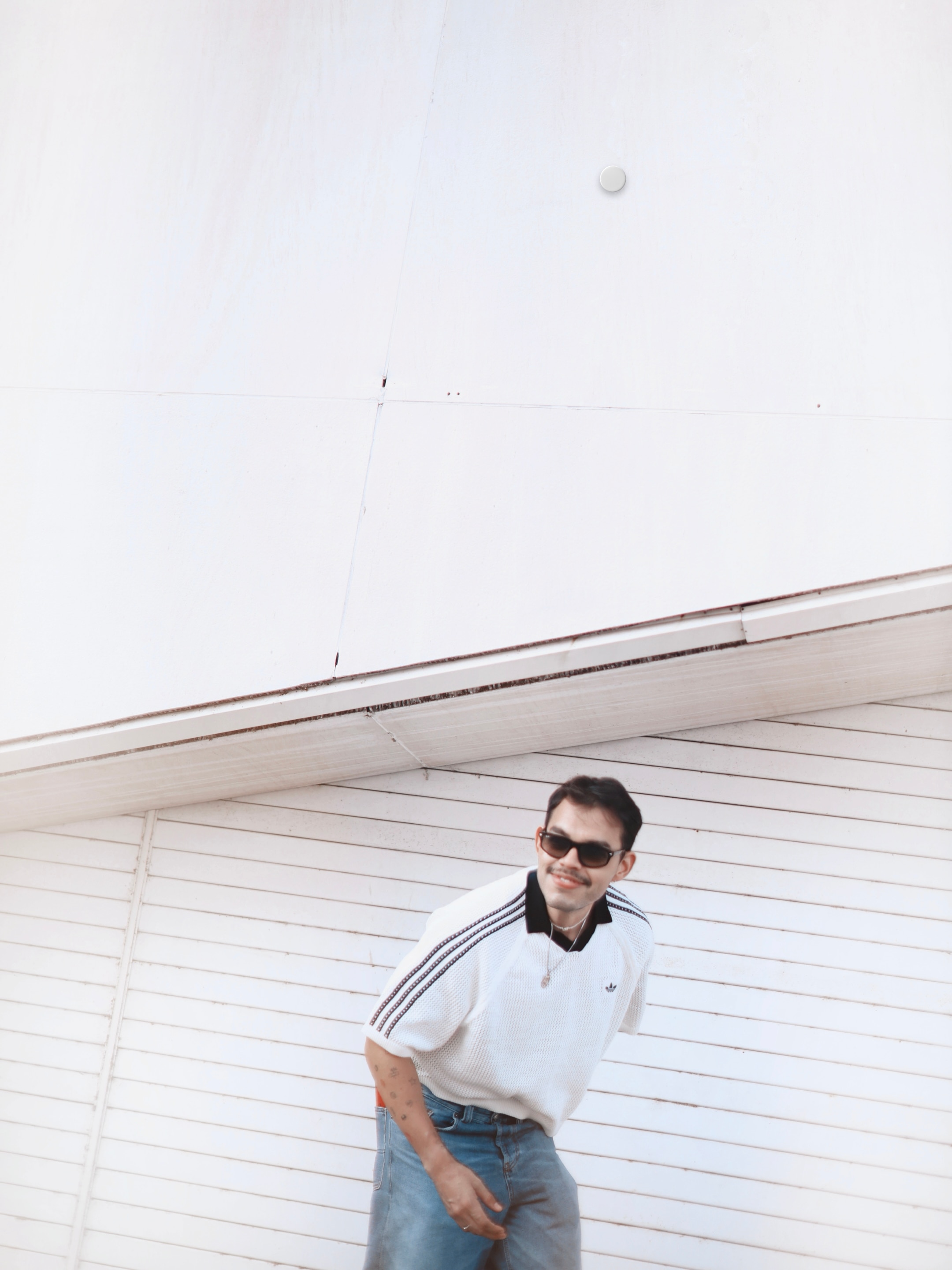 下*幸様  KNITTED CROCHET POLOオフホワイト adidas KNITTED CROCHET POLO - White | Free Shipping with adiClub